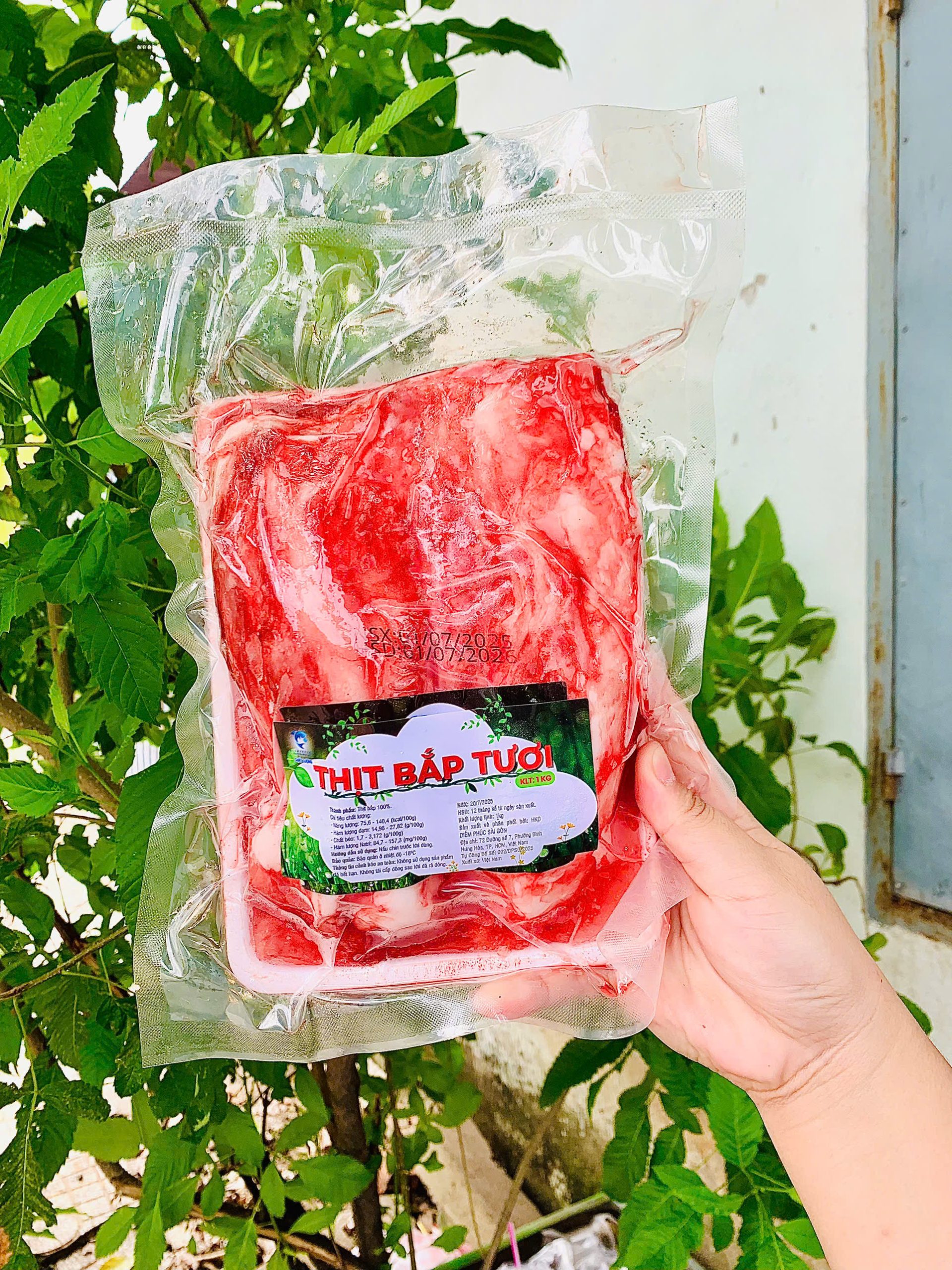 Thịt bắp Net đủ